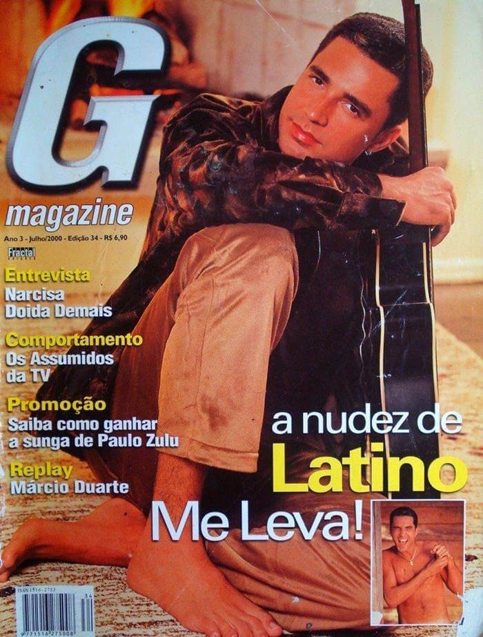 Cantor Latino pelado na revista G Magazine